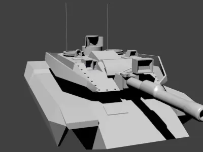 modern tank 3D print model