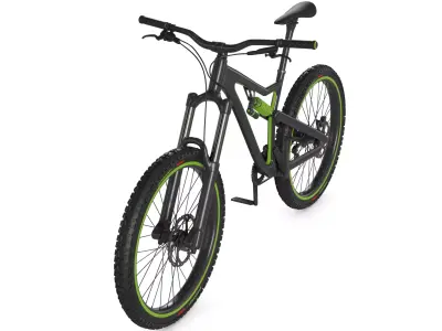 Downhill Bicycle 3D model shop