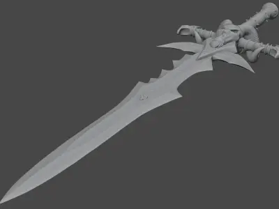 Lich King - Frostmourne 3D print model