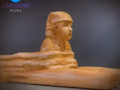 Abolhole egyptian sphinx statue Free 3D print model purchase