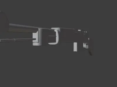 Hunting Rifle Untextured 3D model