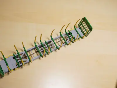 Pre supported Sgnss R 9 log carrying wagon H0 Scale 3D print model