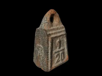 Anydrafts Rusty metal weight 02 Low-poly 3D model