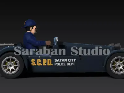 Gohan Car Police - STL File For 3DPrinting 3D print model