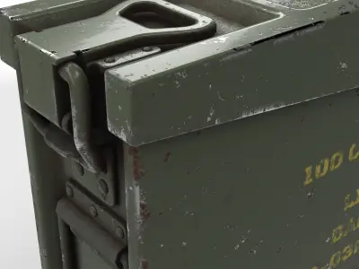 Military crate 12 3D model