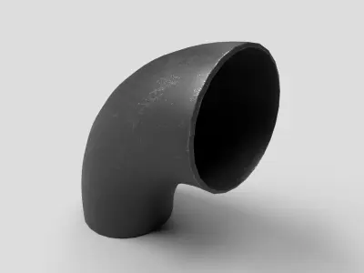 Elbow Pipe Long Radius 12 inches 3D model
