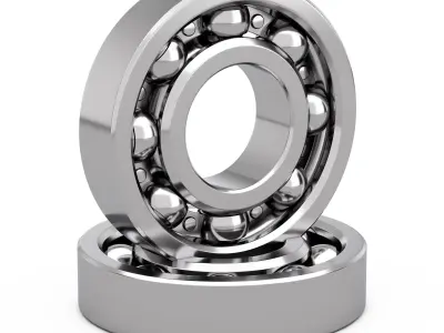 Metal Ball Bearing 3D model