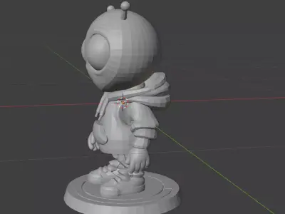Alien Hoodie Collectible Figurine for Resin Printing Free 3D print model