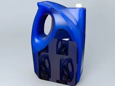 Caravan  Motorhome Elsan Fluid Blue Free 3D model