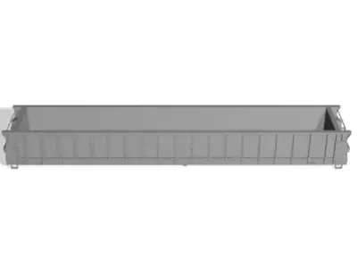 HO Burlington Northern 61 6 MOW Crosstie Gondola 3D print model