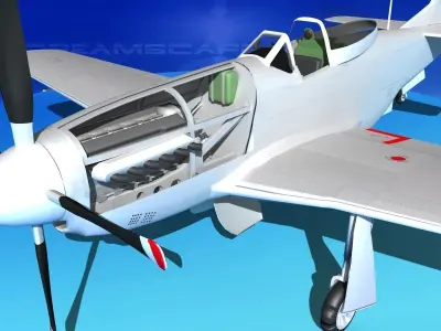 P-51 Mustang Sport V02 3D model