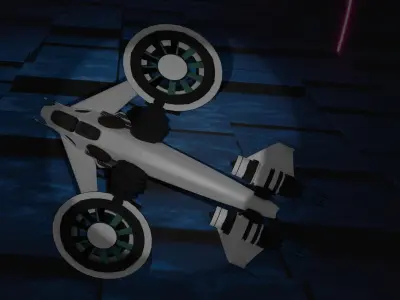 Space Lightning 3D model