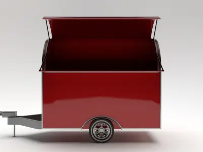 Mini Trailer Cart 3D model