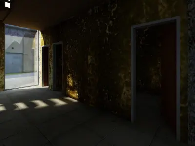 ABANDONED BUILDING COLLECTION-3 PIECE 3D Model Pack purchase