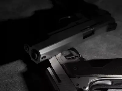 Best Realistic Pistol Gun 3D model