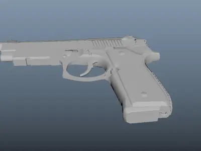 9MM PISTOL MODEL 3D model
