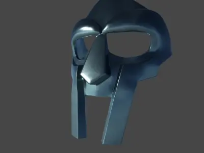MF Doom Mask Low-poly 3D model