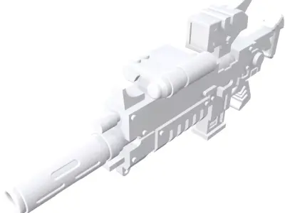Revised Bolter Rifle Pack 3D print model