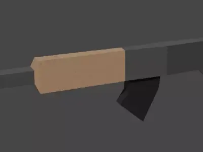 Low Polly Gun Free low-poly 3D model