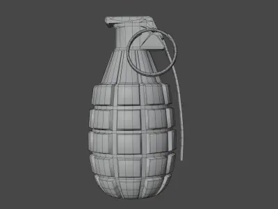 MK2 Grenade and StunGrenade Low-poly 3D model