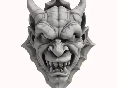 Gargoyle Head 4 3D model