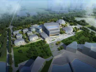3Dmax fashion city commercial square building 362 3D model