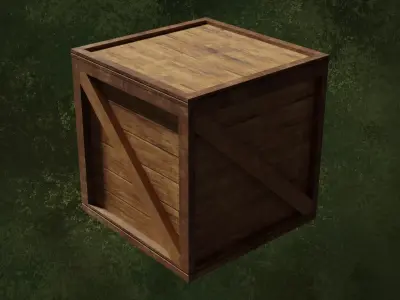 Wood Boxes Series Heavy Crates Cargo Lot1 Group2 3D model