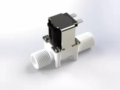 solenoid valve 3D model by 3d3gizmo