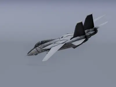 F14 - Bombcat Military aircraft Low-poly 3D model