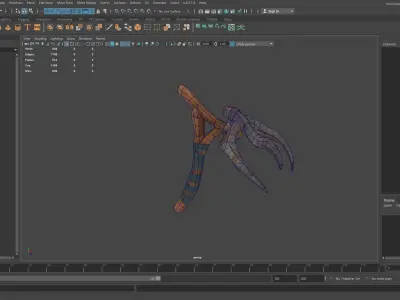 Lowpoly Weapon Pitchfork - Game Ready - Textured PBR Low-poly 3D model