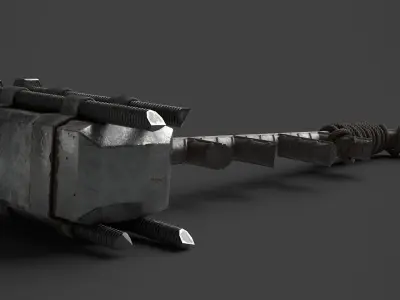 Modifiable Strike Weapon 10 Low-poly 3D model