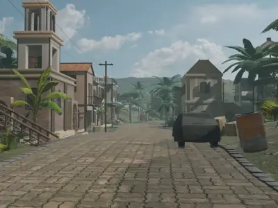 Tropical Village 3D model