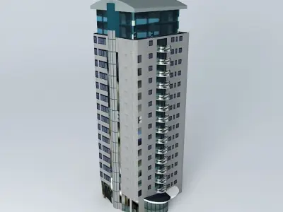 Tower 2 Maasboulevard Spijkenisse Free 3D model