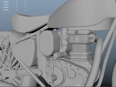 BULLET motorcycle 3D print model
