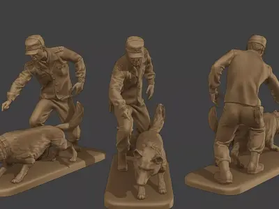 Czechoslovak communist Police K9 004 3D print model