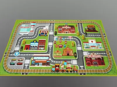 Kids Play Mat 3D model