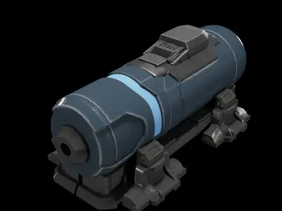 Old Gas Tank Free High-poly 3D model Free 3D model