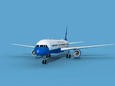 Boeing C-32A Air Force 2 3D model