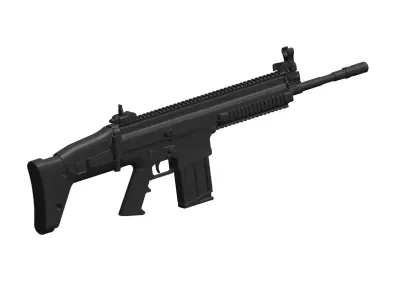 FN SCAR  automatic rifles 3D model