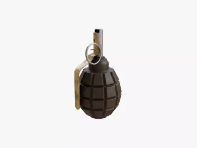 F1 Grenade Soviet Low-poly 3D model