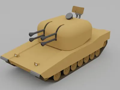 Low poly armored vehicles Free low-poly 3D model