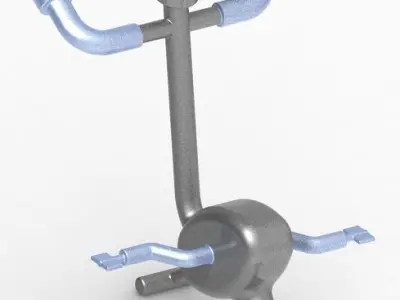 Gym Fitness Equipment 3D print model