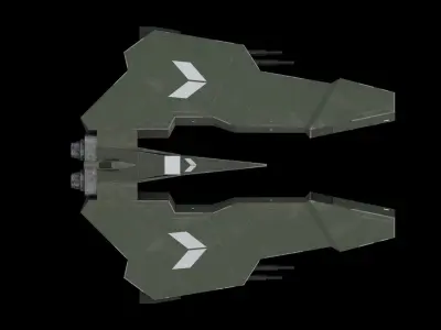 Space Ship Free low-poly 3D model