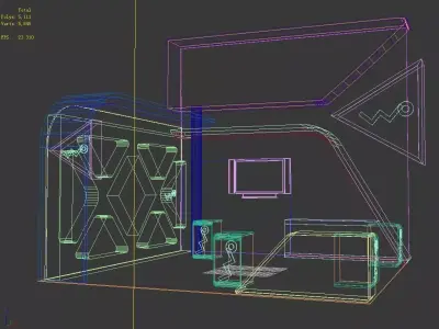 Exhibition - Area -6X6-3DMAX2011-010 3D model