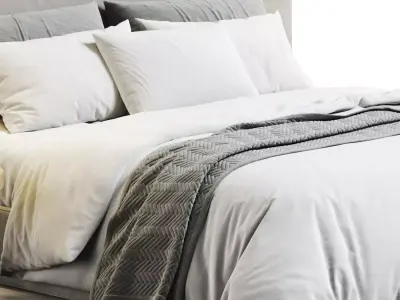 RH Sullivan Fabric Bed 3D model