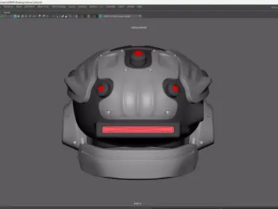 helmet pilot  Low-poly 3D model