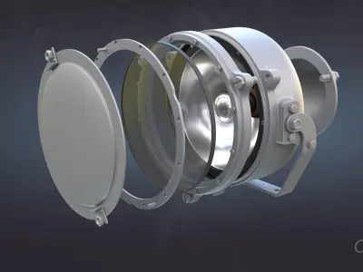 Soviet APC Lights Set 3D model