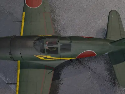 Mitsubishi J2M3 Raiden - aka Jack 3D model