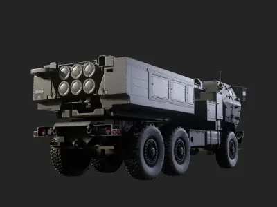 Himars LOW Poly Low-poly 3D model