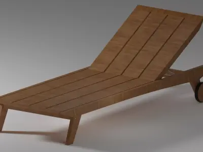 Diamantina Sun lounger by Butzke 3D model
